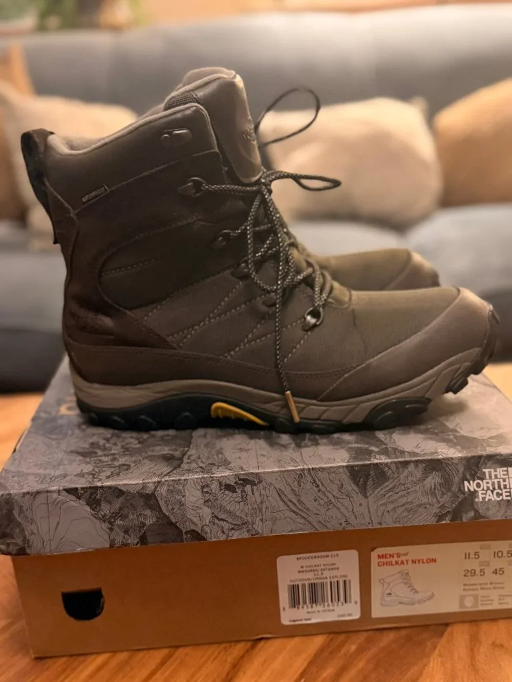 The North Face Men's Chilkat Nylon Waterproof Boot | Sz 11.5 | Olive/Brown